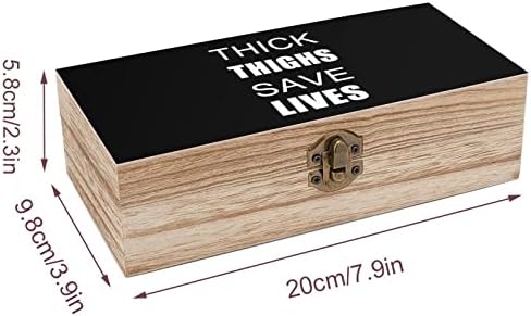 Дебели Бедрата Спасяването На Човешки Живот Дървена Кутия За Съхранение На Настолен Малък Декоративен Органайзер Кутии За Бижута С Капак