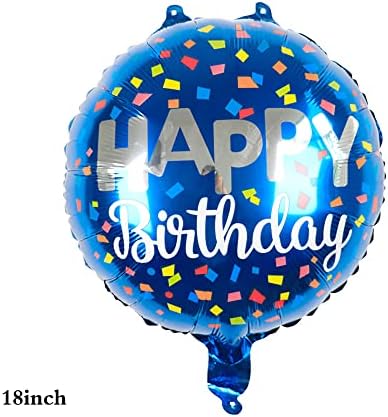 Балони, 11 бр Балони Балони 9 Години на 9-ия Рожден Ден на Аксесоари За Украса, Конфети Балон Детски парти Балони за рождения Ден, за да проверите за 9-годишния си Рожден ден балон за деца (9-та, Синьо)