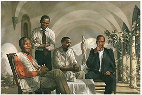 ПЛАКАТ на ПИОНЕРИТЕ - Мандела - Малкълм Х - Обама - Мартин Лутър Кинг - MLK - Снимка: 12x18