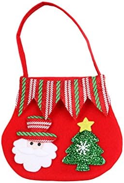 PRETYZOOM Тъканни коледна торбичка за Бонбони с една вълнообразна Линия, Сладък Дядо Коледа, Подарък чанта за предложения, Подарък чанта, Коледни Чорапи, Чанта, Коледна Украса, декорация за Домашно парти, Подарък за