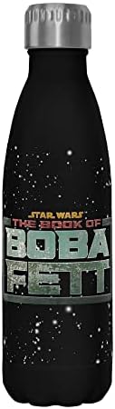 Бутилка за вода Star Wars Boba Fett Main Logo 17 грама От Неръждаема Стомана, 17 Грама, Боядисана