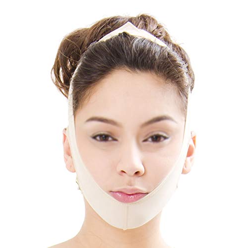 Приключи и за лифтинг на лицето MJCSLBD, Превръзка за лифтинг, Подобряване на Козметичната Маска за следоперативни налягане на Двойна брадичка, Артефакт V-образна форма, Стягане на кожата на лицето (Размер: XXL)