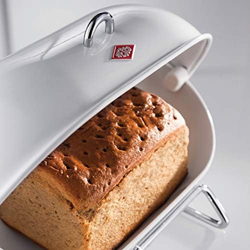 Wesco Single Breadboy – Стоманена Хлебница за Кухня / Контейнер за съхранение, Бял, САЩ: един размер