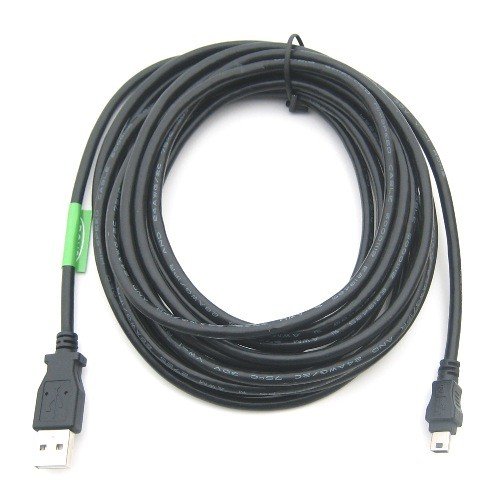 RiteAV - 5-пинов кабел USB 2.0 A-Mini-B с дължина 1 метър