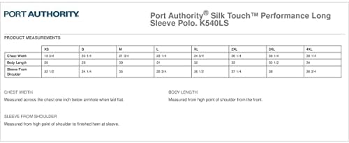 Мъжко Поло Port Authority Silk Touch Performance с дълъг ръкав