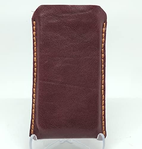 Чанта-кобур от естествена кожа за Oppo Reno4 Pro, Калъф за вашия телефон ръчна изработка от естествена кожа, Кожен Калъф-чанта за носене на поръчка, Вертикална Мека Кожена