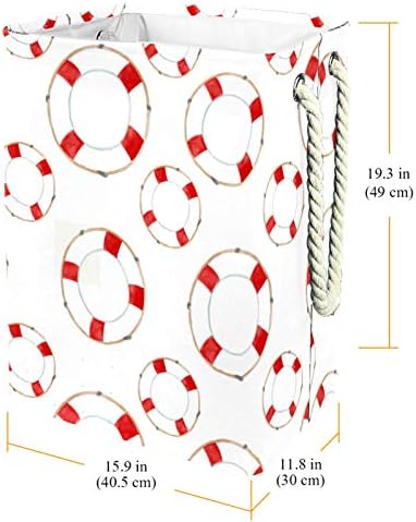 Червено въже, Голяма Сгъваема Кошница за Дрехи, Сгъваема Чанта за Мръсни Дрехи с Дръжки за Домашно Пране Колеж, Удобна Чанта За Съхранение на Дрехи