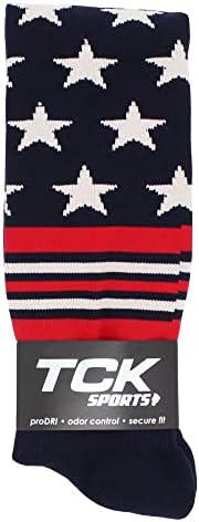 TCK USA Бейзболни Чорапи с Флага на сащ Със Звезди и ивици