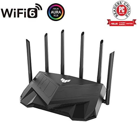 Двухдиапазонная окото система Wi-Fi, 6 ASUS ZenWiFi за цялата къща XD6 White и слот рутер TUF WiFi 6 (TUF-AX5400) - Специален игра порт, режим мобилни игри, асоциация на глобалната мрежа, зд
