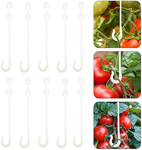 универсални щипки за куки за домати 150 бр, поддържащи J-образни скоби за зеленчуци, предохраняющие домати сензор за запушване или отваливания филии