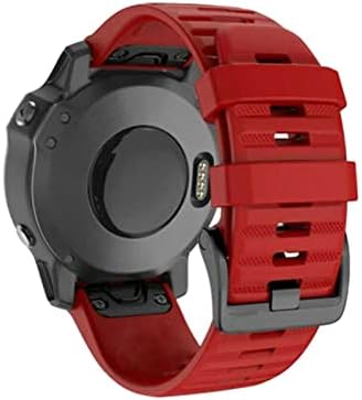 KAPPDE за Garmin Fenix 6S 6 6X Pro 5S 5 5X Plus Удобен силиконов каучук за часа Quick Release 20 22 26 мм за Fenix 3HR модерен каишка за китката