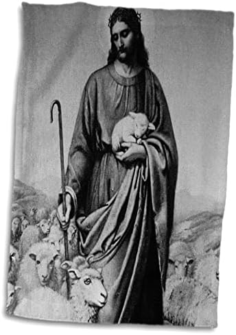3дРоуз Добър Шепърд Около 1900 година на Исус Христос Реколта християнски Кърпи (twl-246832-3)