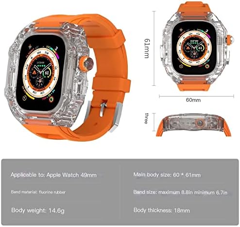 HEPUP За Apple Watch Ultra 49mm министерството на отбраната Kit Калъф band Series 8 7 6 5 4 SE Band Гривна Каишка За Часовник Здрав Защитен Калъф