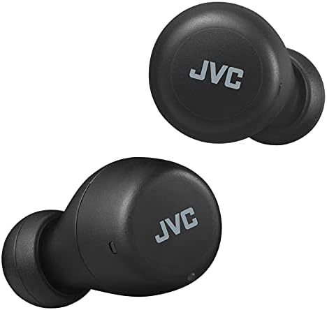Слушалки JVC Gumy Mini True Wireless накрайници за уши, Bluetooth 5.1, водоустойчив (IPX4), с удължено време на автономна работа (до 15 часа) - HAZ55TB (черен)