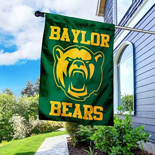 Baylor Мечките Ново Лого Bear Двустранен Домашен Флаг с Набор от Флагштоков