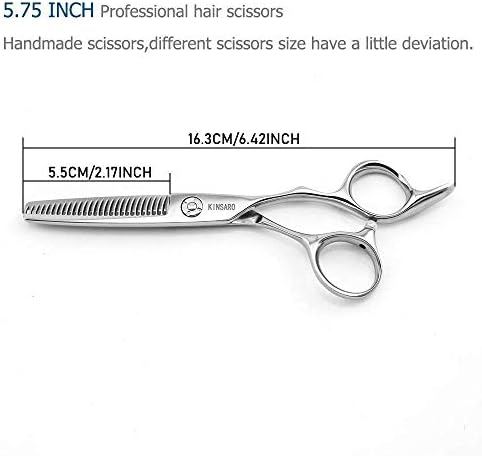 Комплект Ножици за коса 5,5 Инчови Професионални Ножици За Подстригване на Коса Ножица за Подстригване на Коса Фризьорски Ножици 5,75 Цолови Филировочные Ножици 440C KINSARO