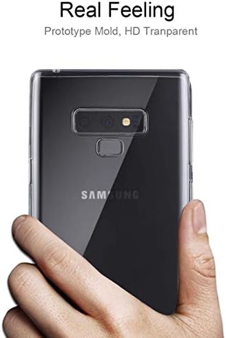 Dmtrab за Samsung Galaxy Note 9 Калъф, 0,75 мм Прозрачен Мек Защитен Калъф от TPU