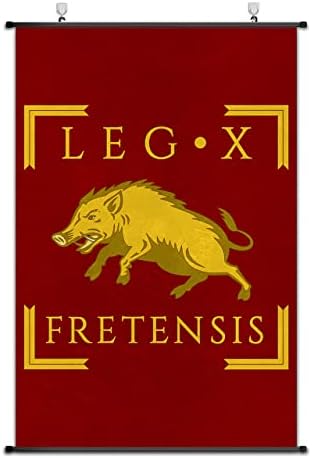 Добър Капитан Римски Легион Банер Превъртане Плакат на Флаг Печат на Плат Стенно Изкуство, Начало Декор Vexillum (LEGIO X FRETENSIS)