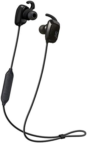 Безжични слушалки JVC AE с възможност за свързване на Bluetooth, въртящи засаждане, водонепроницаемостью IPX5, подкрепа режим на движение, функцията за усилване на бас, съвместимост с гласов помощник - HAET65BVB (черен)