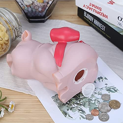 Прасенце с Червен Нос, H & W Стара Pig Coin Bank, Креативна Небьющаяся Подарък Прасенце, Може да съхранява 1000 монети