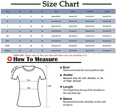 Дамски Блузи Плюс размери, Туника със Закрит Корем, Ризи С Къс Ръкав, Лято 2023, Хенли, Сладка Тениска, елегантно облечен с Ежедневни Блузи