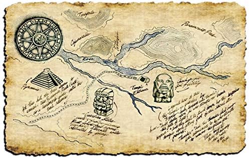Книга и Карта на Артефакти и Реликви на Индиана Джоунс, Пълноцветен Плюс Две безплатни Свързани карта