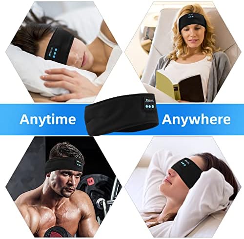 LeekaoWee 2023New Sleep Headset, спортна Bluetooth слушалки за сън, с ультратонкими със стерео говорители с висока разделителна способност, подходящи за спане, спорт, джогинг, йога, безсъние, пътуване със самолет и