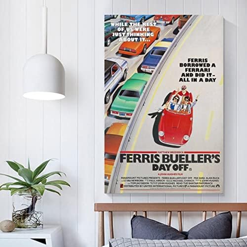 QLAZO Ferris Bueller'S Day Off Плакати с филми Художествена Печат Стенен Плакат Платно Картина Декор Всекидневна За дома 12x18 инча (30x45 см)