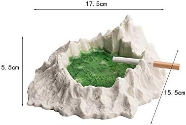 YUANFLQ Пепелник за Трева Керамични Креативна Пепелник под формата на планината за цигари, Пепелник ръчно изработени за украса на офис, Ветрозащитная Пепелник, Пепелник за цигари, Пепелник за пушачи - най-Добрият подарък