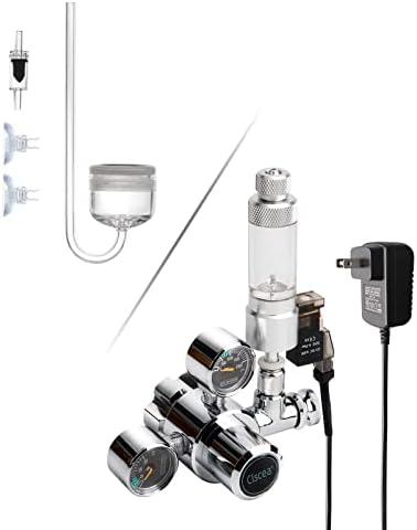 Соленоидный регулатор на CO2 за аквариум Clscea и дифузер за брояч на мехурчета CO2