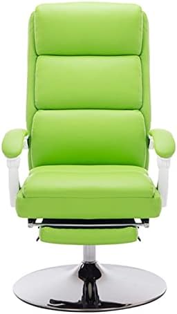 Козметично стол BZLSFHZ с откидывающимся седалка за грим, Масажи, Мек стол за талията, Вътрешните Асансьор, Въртящо се кресло с подложки за краката, Компютърно седалка (Цвят: зелен, размер: Един размер)