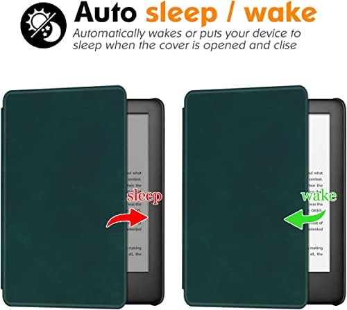 6 Калъф за Kindle (11-то поколение) освобождаването на 2022 година, калъф с функция за автоматично събуждане / сън, от висок клас полиуретан материал –не е подходящ за Kindle Paperwhite 11th