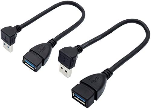 Удлинительный кабел от мъжете на една жена - USB 3.0 мъж към жена Адаптер 7,9 инча (20 см), 2 бр.