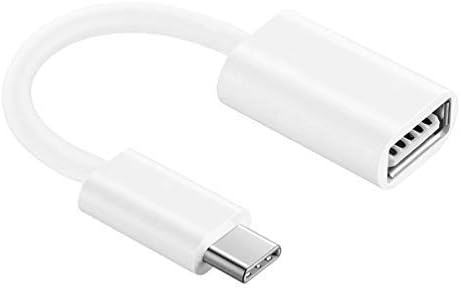 Адаптер за USB OTG-C 3.0, съвместим с вашия LG 15Z90Q-P. AAC6U1, осигурява бърз, доказан и многофункционално използване на функции като например клавиатури, флаш памети, мишки и т.н. (Бял)