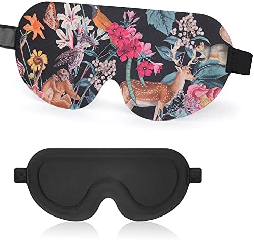 Маска за очи PRIV FIT Sleep Eye Mask за мъже, жени, 3D маска за сън, мека маска за сън и превръзка на очите, на голяма маска за нощен сън, принудителна светлина, удобен за носене-козирка за пътуване, йога, сън, градина.