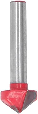 V-Образна Бразда Бита, V-Образни Ножове 1/4 инча Джолан 120 Градуса Точно Изработени с Висока Твърдост за обработка на дървен материал за Гравиране с CNC