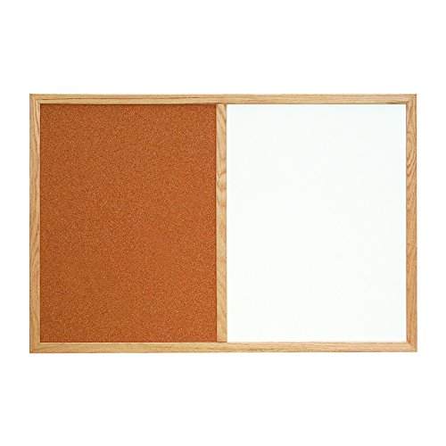 Комбинирана дъска за сухо изтриване и corkboard дъска Aviditi, 3 x 2 инча, кафяво-бяла, използвани за публикуване на съобщения и бележки или за организации, домове, в класната