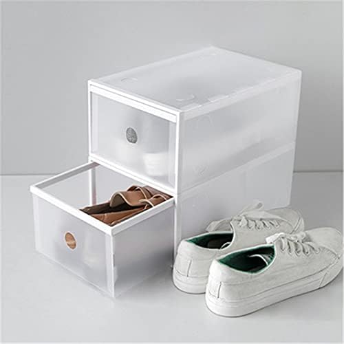 DEPILA Штабелируемые Кутии За Съхранение на обувки за Кабинет Штабелируемая а обувките Кутия 6 бр. а обувките Кутия Прозрачна Кутия За Съхранение на Обувки Дамски Мъж?