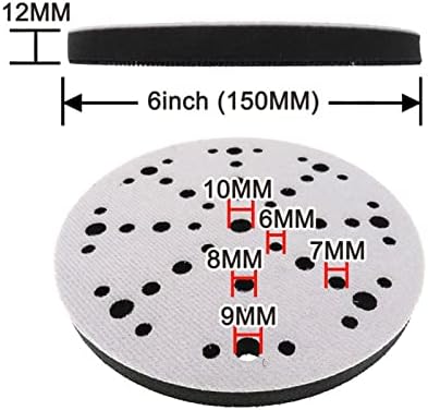 VIEUE Абразивни Шлифовъчни Полировальный 6-инчов 150 Мм Порести мат с 48 дупки, Шлайфане Мат, Аксесоар За Wheelhead машина, Полиране (Размер: 6 инча (5 бр.))