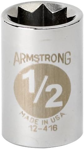 Armstrong 12-424 3/4-Инчови, 8-точков, 1/2-Инчов диск, Стандартен жак SAE