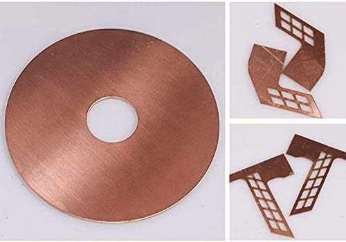 Меден лист метал YIWANGO 99,9% Cu Фолио табела Стабилен процес на топлинна обработка, Медни листа (Размер: 0,4 инча / 10 мм)