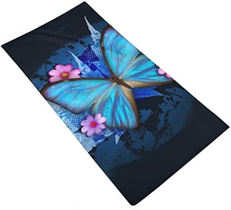 Кърпи за ръце от Микрофибър Blue Butterfly Flora От Микрофибър Супер Впитывающее Бързосъхнеща Кърпа Гъба