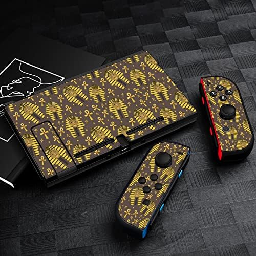 Египетски Цар Пълен Комплект Защитни Стикери за конзолата Nintendo Switch и Switch Slim Lite Skin