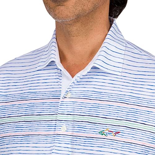 Поло риза за голф Грег Норман Performance, Мека На Допир, Спокойна кацане|Играта в сухо | Защита UPF, Мъжки Поло Риза|За Голф