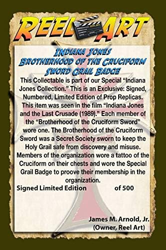 Индиана Джоунс и Последният Кръстоносен поход Клан Граал, Икона, Метал, Акрил Демонстрация Табели, Ограничено издание