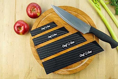 Кожена раница Chef Sac за нож на главния готвач с 4-ма наборными плочи за ножове комплект