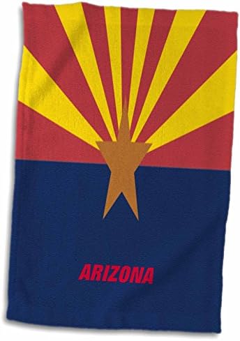 Кърпа с 3D Розов флага на щата Аризона TWL_45069_1, 15 x 22