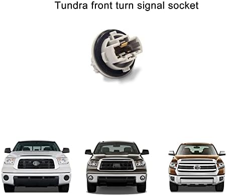 Конектор за свързване на лампа за преден мигач Autoacc, съвместим с Toyota 2005-2021 Tundra, 2005- Tacoma, 2008-2018 Sequoia, периода 2003-2006 4Runner, 2007-2019 Venza (опаковка от 1)