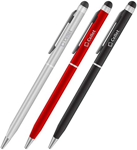 Професионална писалка за Samsung Galaxy Note 9 с мастило, висока точност, повишена чувствителност, една компактна форма за сензорни екрани [3 опаковки-черен, червен, сребрист