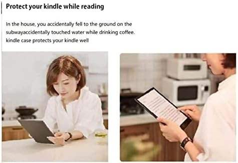 Защитен калъф за електронна книга WunM Studio за Kindle Touch 2014 г. (за Kindle 7 7-то поколение), Ereader, тънък Защитен калъф, smart-калъф за модели на WP63GW с функция за сън / събуждане, Нача?